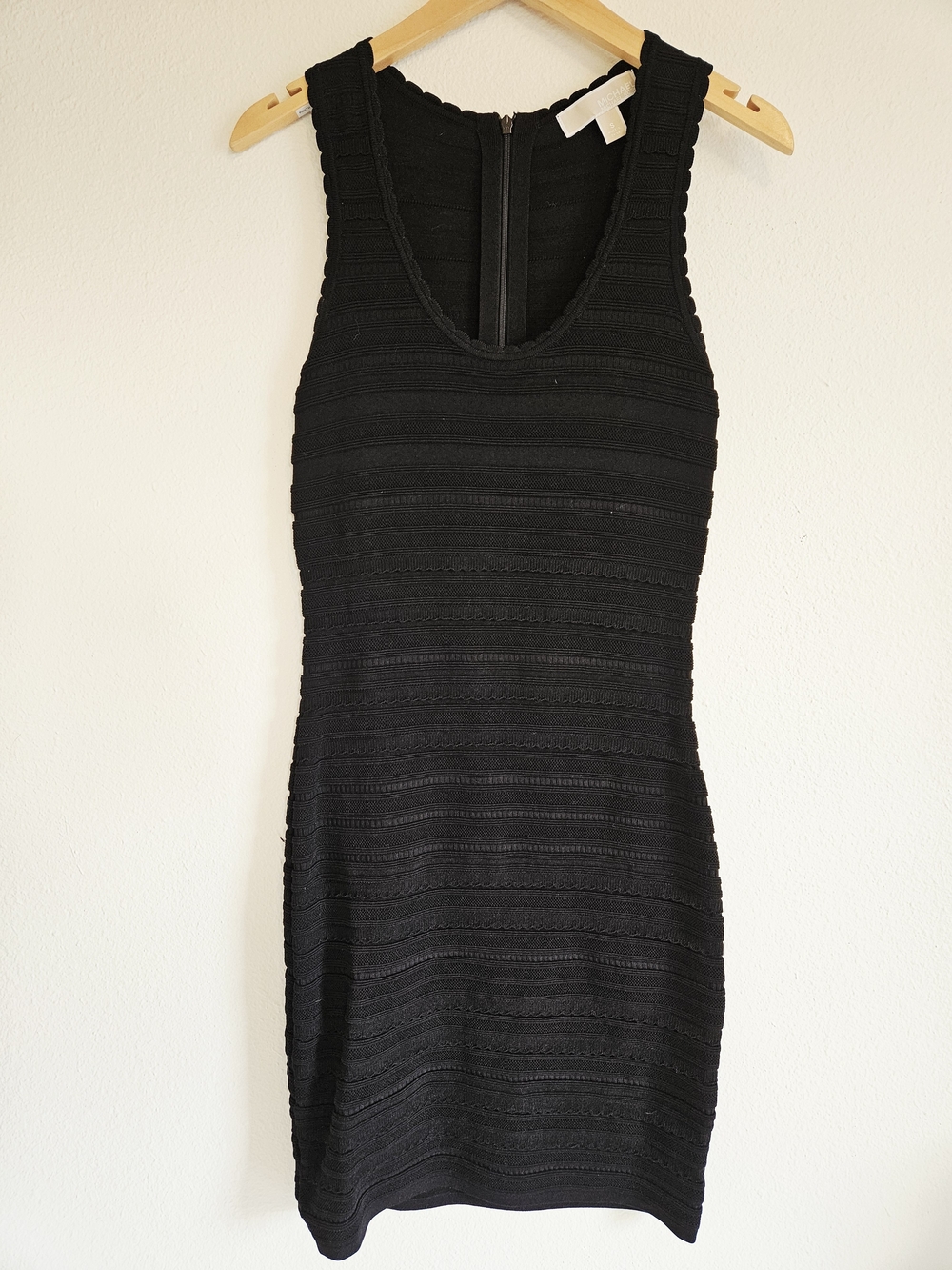 Michael Kors Black Classic Ribbed Tank Dress - Sleek Evening Dress